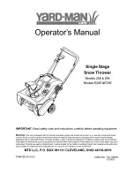 Предварительный просмотр 1 страницы Yard-Man 295 Operator'S Manual