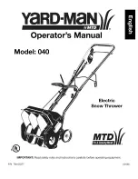 Yard-Man 40 Operator'S Manual preview