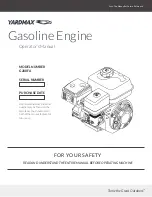 YARDMAX G200FA Operator'S Manual предпросмотр