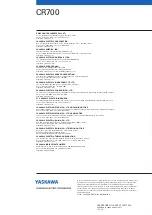 Preview for 68 page of YASKAWA CR700 Manual