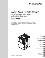 YASKAWA D1000 Series Instruction Manual preview
