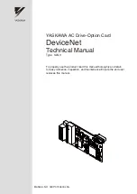 YASKAWA DeviceNet SI-N3 Technical Manual preview