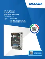 YASKAWA GA500 series Programming preview