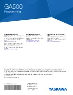 Preview for 526 page of YASKAWA GA500 series Programming