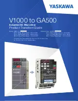 YASKAWA PROFINET V1000 Product Transition Manual preview