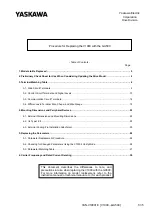 Preview for 1 page of YASKAWA PROFINET V1000 Replacing Manual