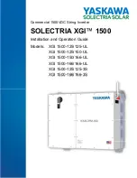 YASKAWA SOLECTRIA XGI 1500 Series Installation And Operation Manual preview