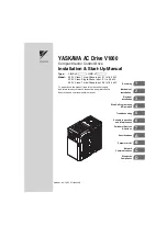 Preview for 1 page of YASKAWA V1000 Series Installation & Start-Up Manual