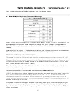 Предварительный просмотр 27 страницы YASKAWA Varispeed G7 Modbus Communication Manual