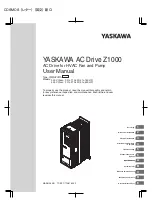 YASKAWA Z1000 CIMR-ZU*A Series User Manual preview