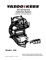 Yazoo/Kees Z9 Commercial Collection System Z9A Operating And Parts Manual preview