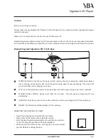 Preview for 5 page of YBA DESIGN Signature Owner'S Manual