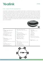 Preview for 1 page of Yealink CP900 Manual