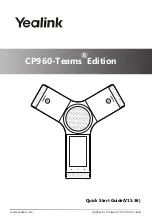 Предварительный просмотр 1 страницы Yealink CP960 Teams Edition Manual