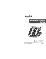 Yealink EXP38 Quick Install Manual preview