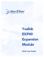 Preview for 1 page of Yealink EXP40 Quick User Manual