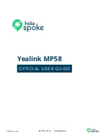 Предварительный просмотр 1 страницы Yealink MP58 Official User Manual