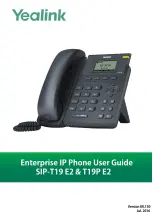 Предварительный просмотр 1 страницы Yealink SIP-T19 E2 T4 Series User Manual