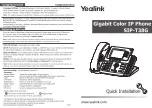 Yealink SIP-T38G Quick Installation Manual preview