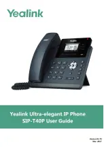 Предварительный просмотр 1 страницы Yealink SIP-T40P User Manual