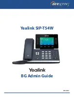 Yealink SIP-T54W Admin Manual preview
