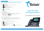Yealink SIP-T54W Quick Reference User Manual предпросмотр