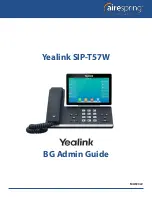 Yealink SIP-T57W Admin Manual preview