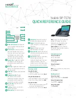 Yealink SIP-T57W Quick Reference Manual preview