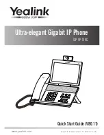 Preview for 1 page of Yealink SIP VP-T49G Quick Start Manual