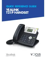 Yealink T21P Quick Reference Manual preview