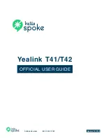 Yealink T41 User Manual preview