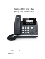 Preview for 1 page of Yealink T41P Skype Setup And User Manual