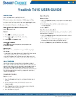 Preview for 2 page of Yealink T41S User Manual