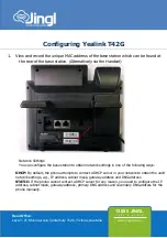 Предварительный просмотр 2 страницы Yealink T42G Configuring