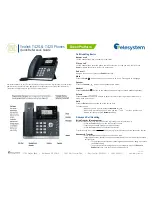 Yealink T42G Quick Reference Manual предпросмотр