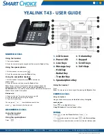 Yealink T43 User Manual preview