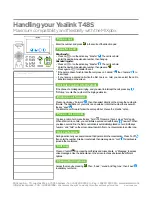 Preview for 2 page of Yealink T48S Skype For Business Edition Handling Instructions