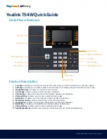 Preview for 1 page of Yealink T54W Quick Manual