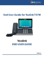 Yealink T57W End User Manual preview