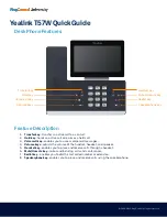 Preview for 1 page of Yealink T57W Quick Manual