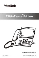 Preview for 1 page of Yealink Teams T56A Quick Start Manual