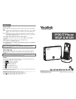 Preview for 1 page of Yealink Telkom W52P Quick Installation Manual