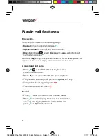 Preview for 2 page of Yealink Verizon One Talk W60B Quick Reference Manual