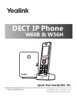 Yealink Verizon One Talk W60B Quick Start Manual preview