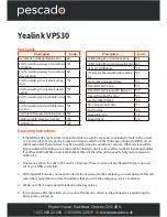 Preview for 6 page of Yealink VP530 Manual