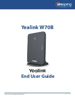 Yealink W70B DECT End User Manual предпросмотр