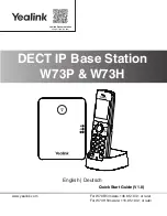 Yealink W73P Quick Start Manual preview