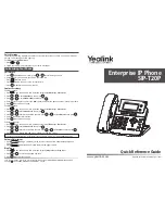 Предварительный просмотр 1 страницы Yealink Yealink SIP-T20P Quick Reference Manual