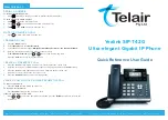 Yealink Yealink SIP-T42G Quick Reference User Manual preview