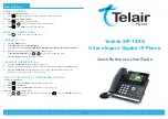Yealink Yealink SIP-T46G Quick Reference User Manual preview